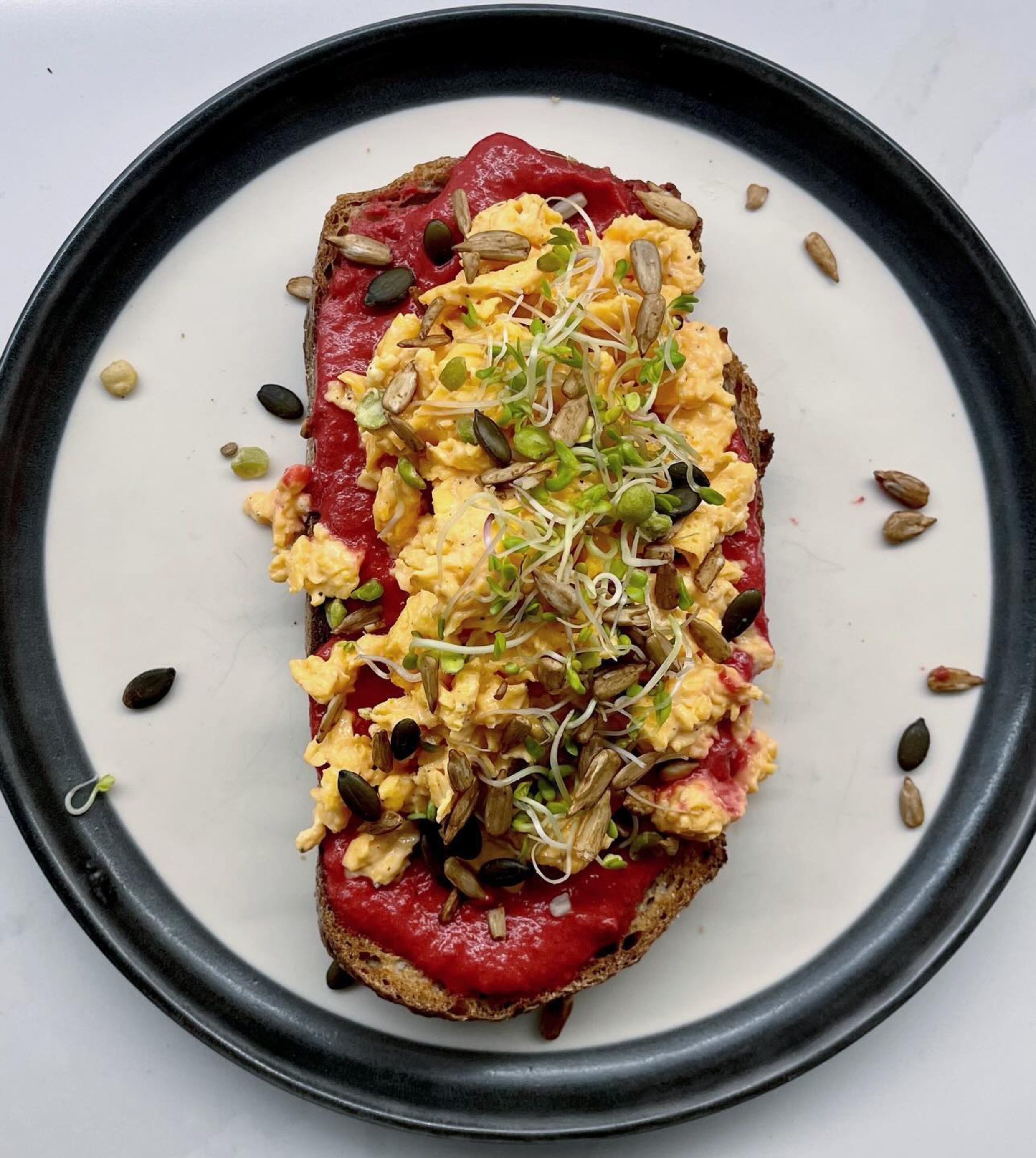 Beetroot and Scrambled Eggs Recipe